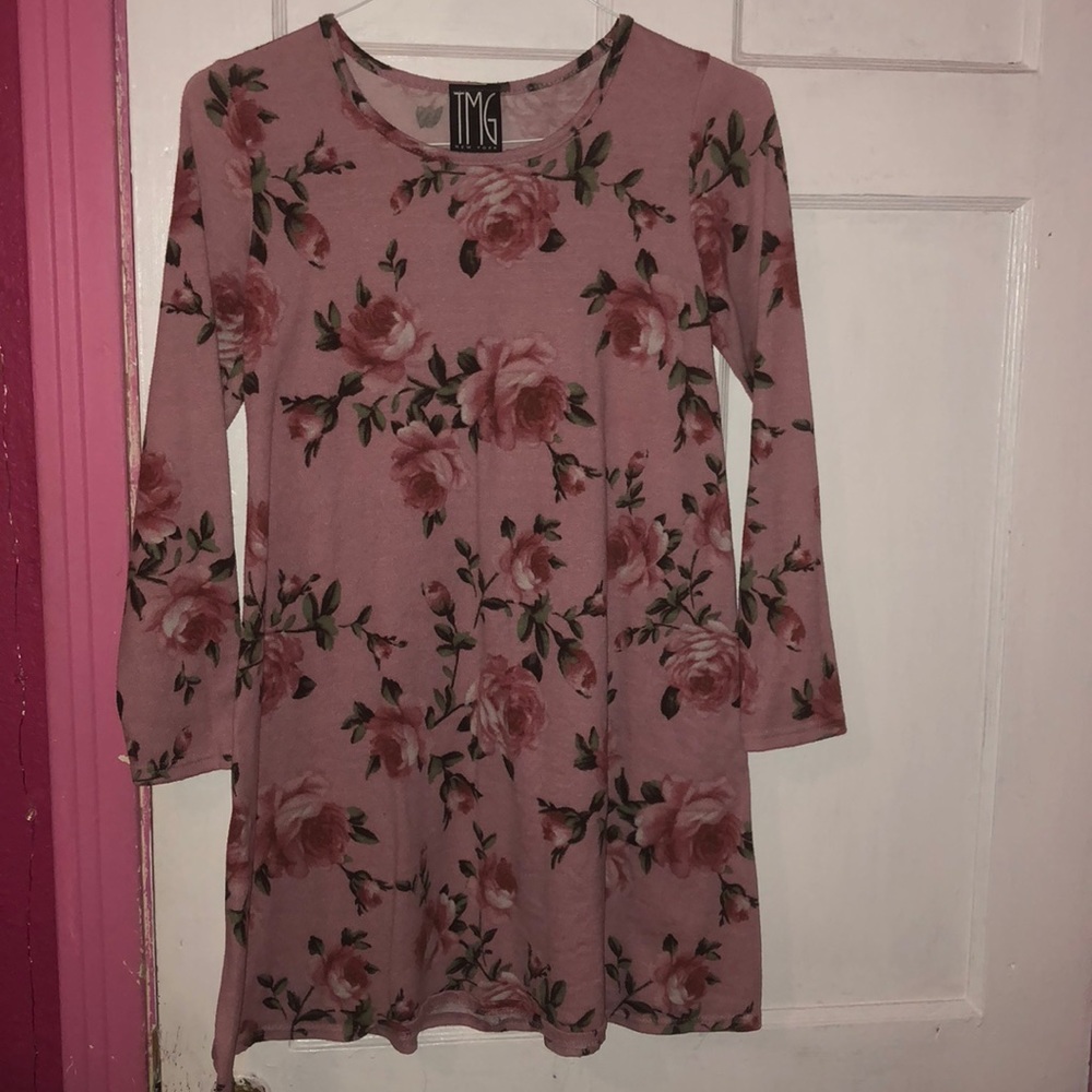 Floral pink dress💓